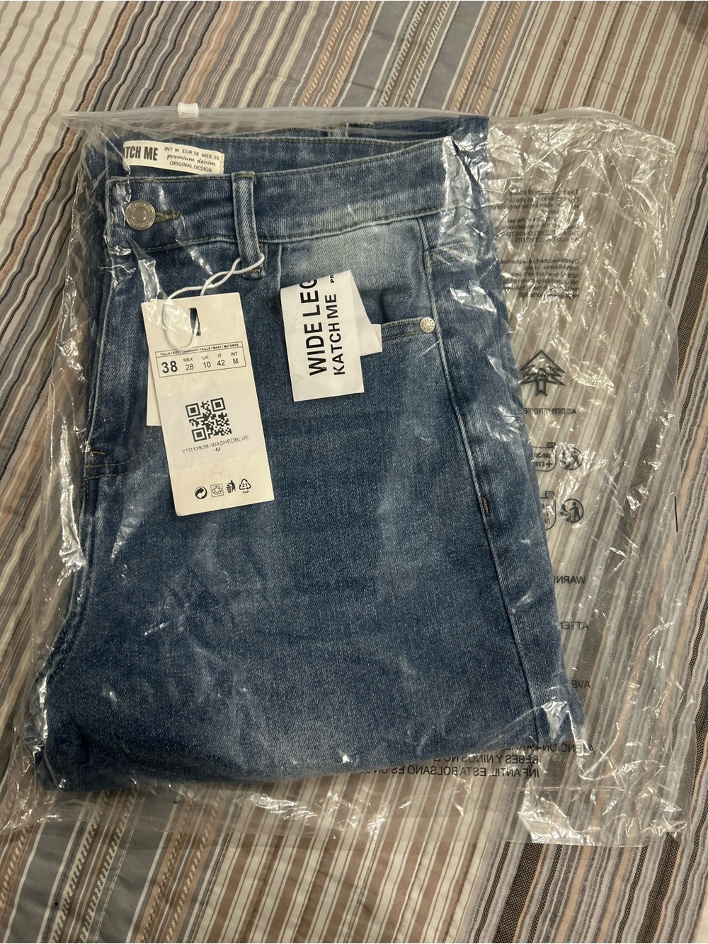 Wide Leg Men’s Jeans - Blue